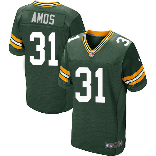 Nike Packers #31 Adrian Amos Green Team Color Men's Stitched NFL Elite Jersey - Click Image to Close