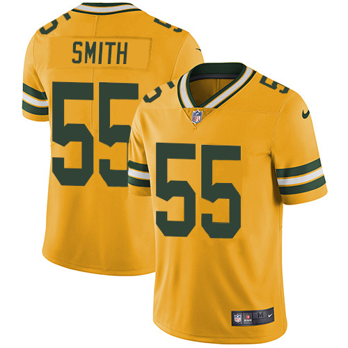 Nike Packers #55 Za'Darius Smith Yellow Men's Stitched NFL Limited Rush Jersey