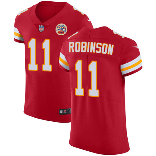 Nike Chiefs #11 Demarcus Robinson Red Team Color Men's Stitched NFL Vapor Untouchable Elite Jersey