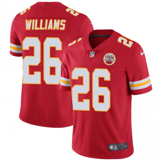 Nike Chiefs #26 Damien Williams Red Team Color Men's Stitched NFL Vapor Untouchable Limited Jersey