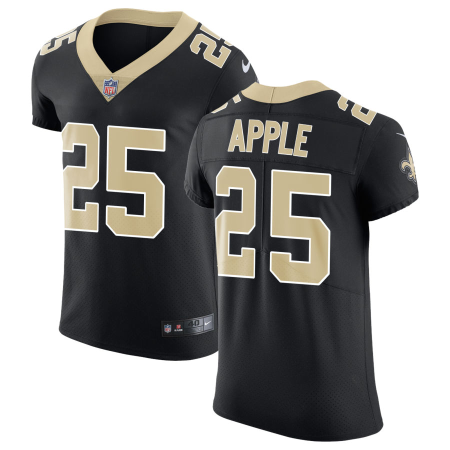 Nike Saints #25 Eli Apple Black Team Color Men's Stitched NFL Vapor Untouchable Elite Jersey