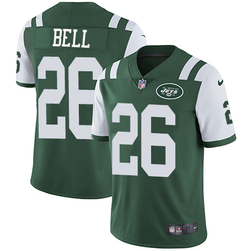 Nike Jets #26 Le'Veon Bell Green Team Color Men's Stitched NFL Vapor Untouchable Limited Jersey