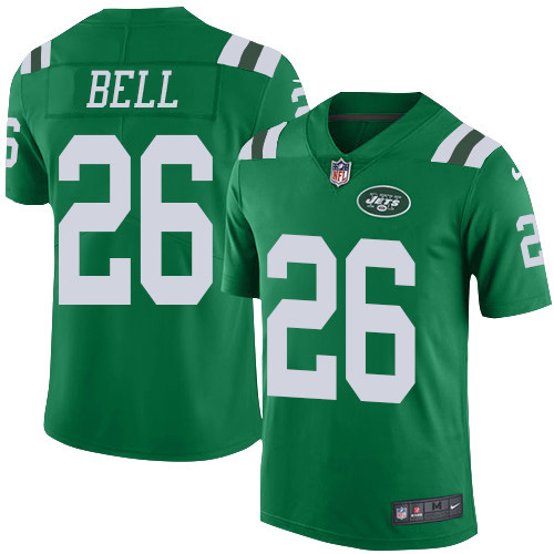 Nike Jets #26 Le'Veon Bell Green Men's Stitched NFL Limited Rush Jersey