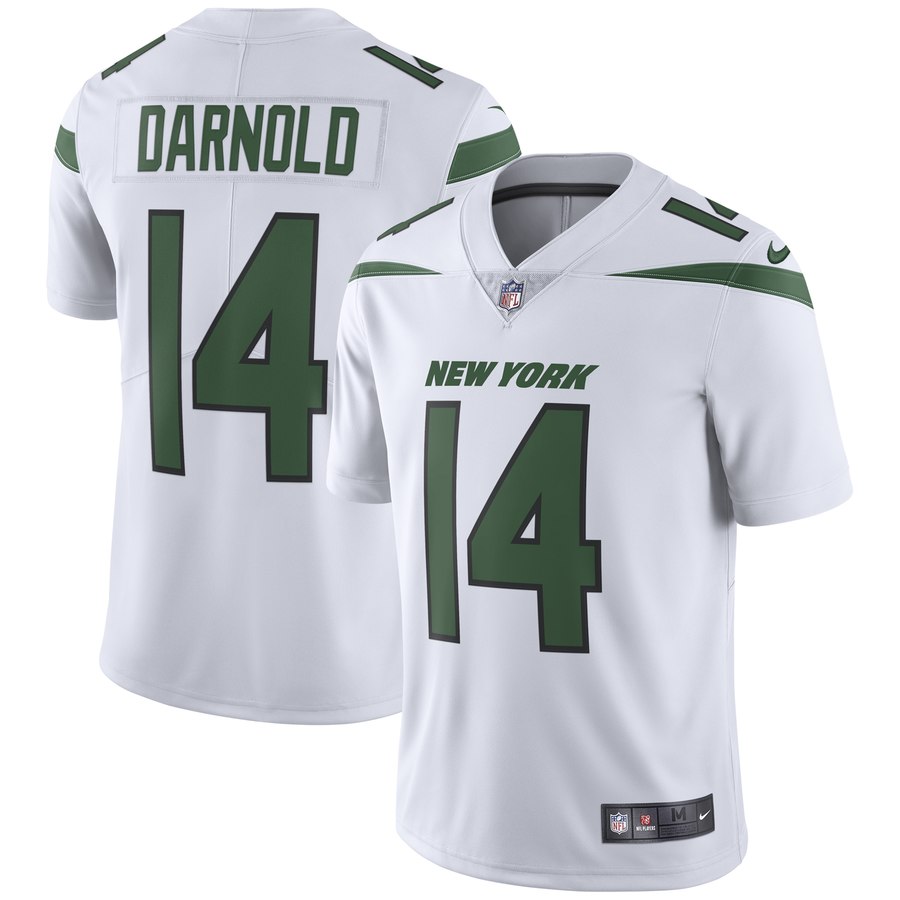 New York Jets #14 Sam Darnold Nike Vapor Limited Jersey White