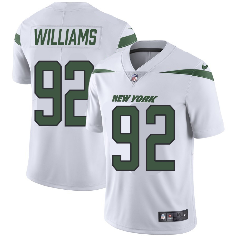 New York Jets #92 Leonard Williams Nike Vapor Limited Jersey White