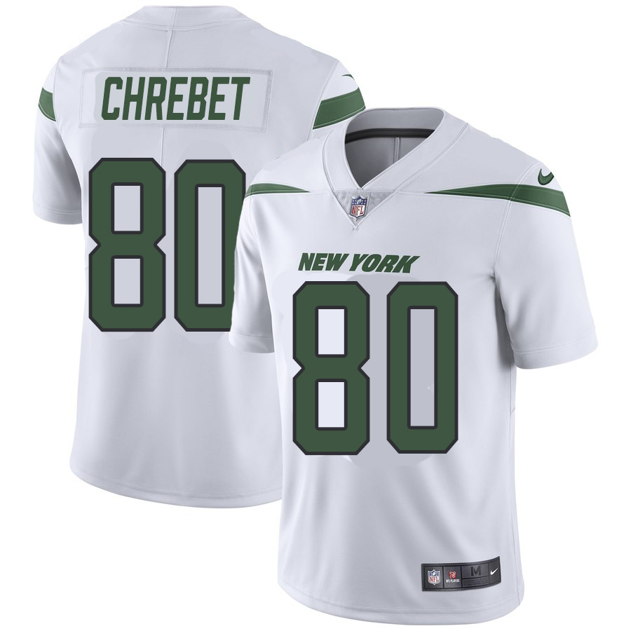 New York Jets #80 Wayne Chrebet Nike Vapor Limited Jersey White