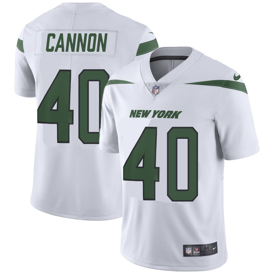 New York Jets #40 Trenton Cannon Nike Vapor Limited Jersey White