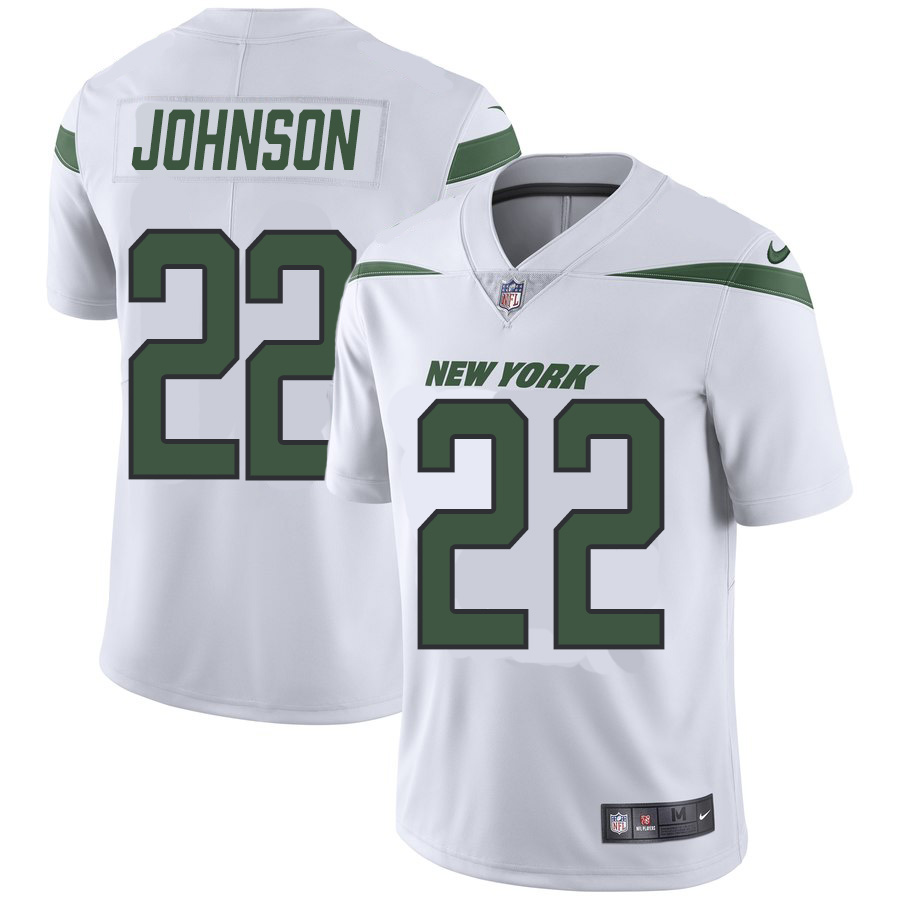 New York Jets #22 Trumaine Johnson Nike Vapor Limited Jersey White - Click Image to Close