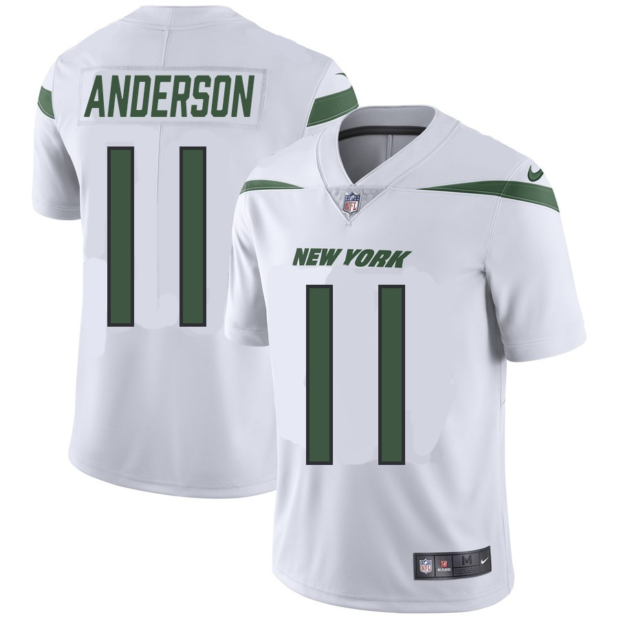 New York Jets #11 Robby Anderson Nike Vapor Limited Jersey White