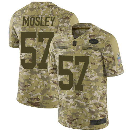 Nike Jets #57 C.J. Mosley Martin Camo Men's Stitched NFL Limited 2018 Salute To Service Jersey