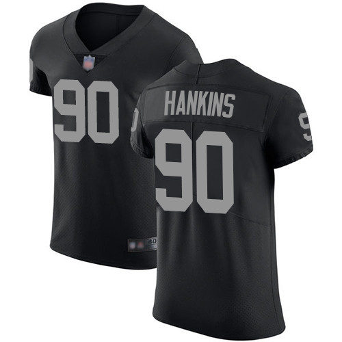 Nike Raiders #90 Johnathan Hankins Black Team Color Men's Stitched NFL Vapor Untouchable Elite Jersey