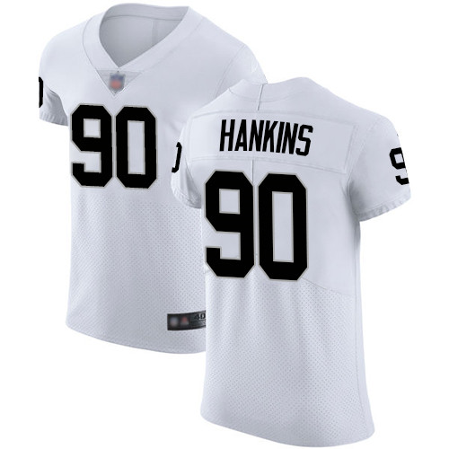 Nike Raiders #90 Johnathan Hankins White Men's Stitched NFL Vapor Untouchable Elite Jersey - Click Image to Close