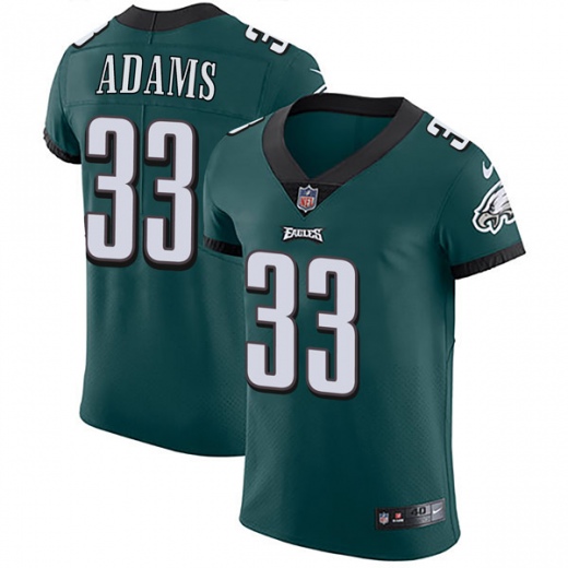 Nike Eagles #33 Josh Adams Midnight Green Team Color Men's Stitched NFL Vapor Untouchable Elite Jersey