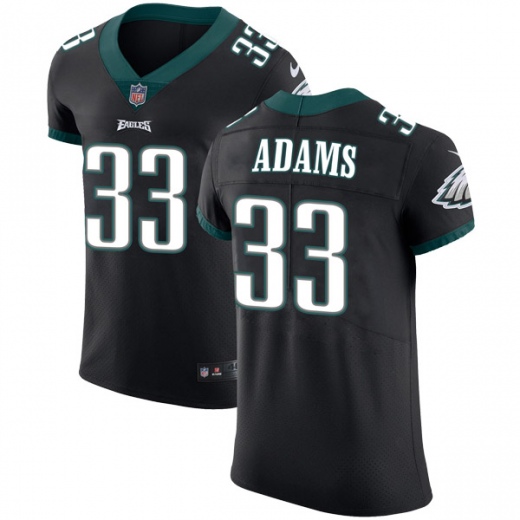 Nike Eagles #33 Josh Adams Black Alternate Men's Stitched NFL Vapor Untouchable Elite Jersey