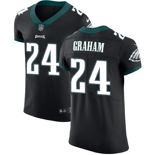 Nike Eagles #24 Corey Graham Black Alternate Men's Stitched NFL Vapor Untouchable Elite Jersey