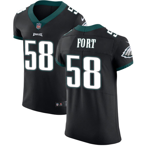 Nike Eagles #58 LJ Fort Black Alternate Men's Stitched NFL Vapor Untouchable Elite Jersey