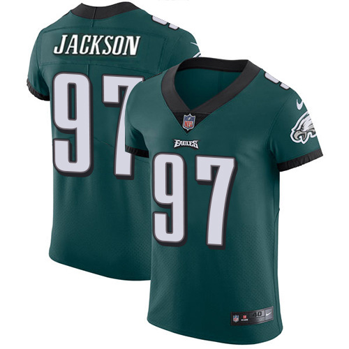 Nike Eagles #97 Malik Jackson Midnight Green Team Color Men's Stitched NFL Vapor Untouchable Elite Jersey