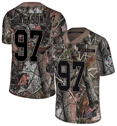 Nike Eagles #97 Malik Jackson Camo Men's Stitched NFL Limited Rush Realtree Jersey