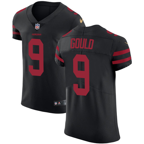 Nike 49ers #9 Robbie Gould Black Alternate Men's Stitched NFL Vapor Untouchable Elite Jersey