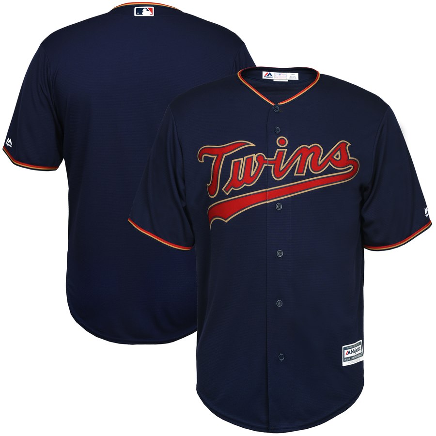 Minnesota Twins Majestic Youth Alternate Official Cool Base Team Jersey Navy - Click Image to Close