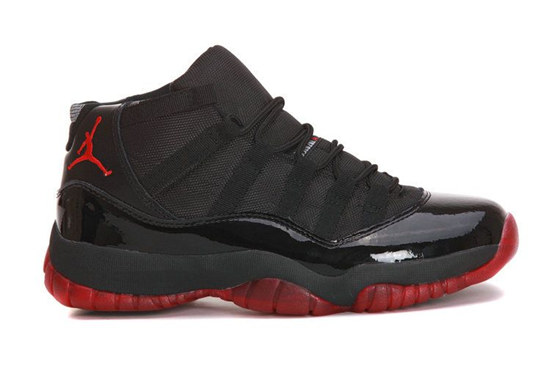 Men's Air Jordan 11 Retro Black Red Shoes