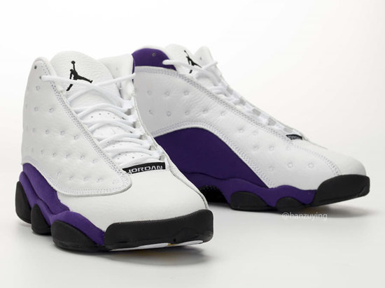 Men's Air Jordan AJ13 Retro White Purple 201212301126