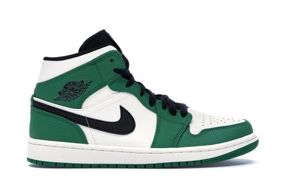 Men's Air Jordan AJ Mid Pine Green Shoes