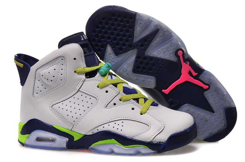 Running weapon Cheap Wholesale Nike Shoes Air Jordan 6 Fierce Green Mens