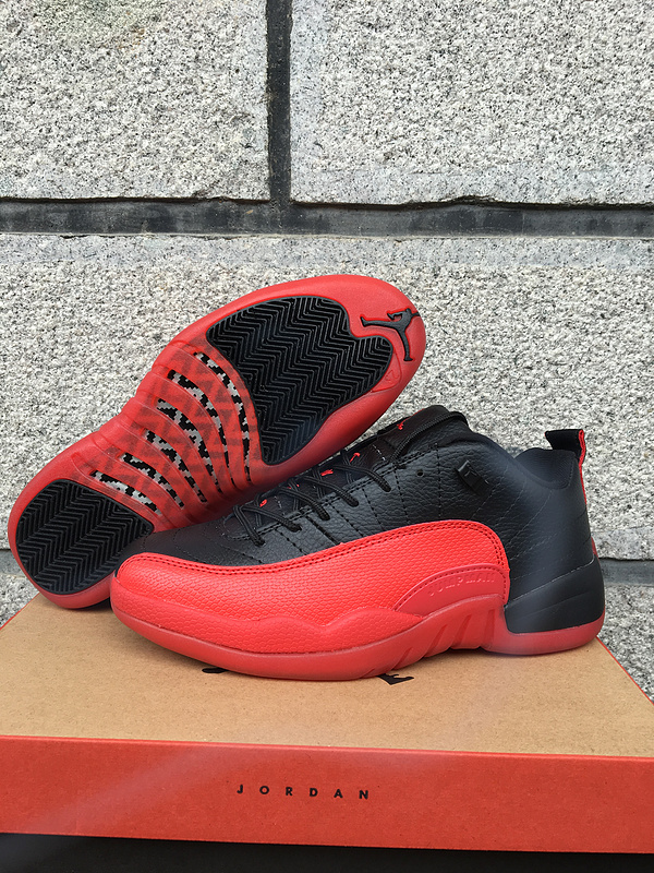 Running weapon Cheap Wholesale Air Jordan 12 Retro Low Red/Black