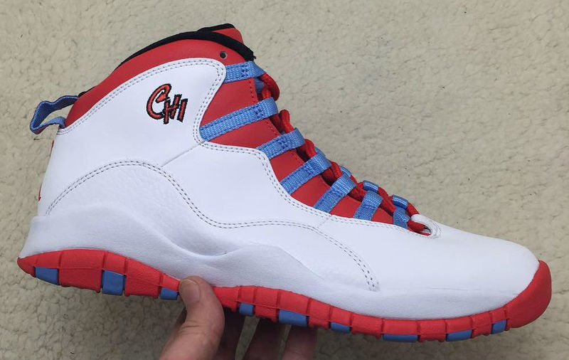 Running weapon Cheap Wholesale Air Jordan 10 Shoes Retro Men White/Red/Blue