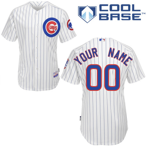 Cubs Personalized Authentic White MLB Jersey (S-3XL)