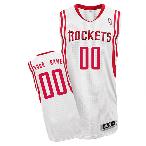 Men's Nike Rockets Personalized Swingman White NBA Association Edition Jersey