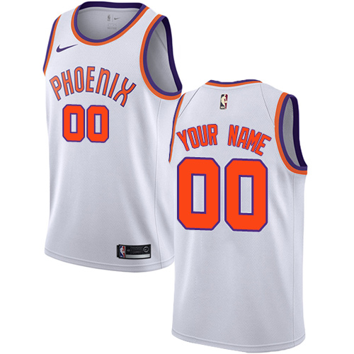 Men's Nike Suns Personalized Swingman White NBA Association Edition Jersey