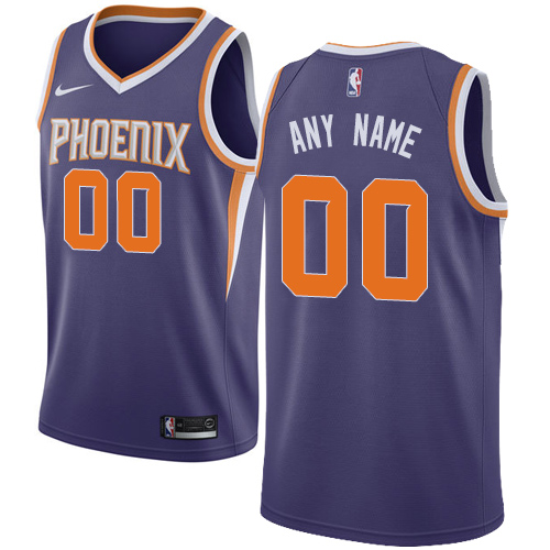 Men's Nike Suns Personalized Swingman Purple NBA Icon Edition Jersey