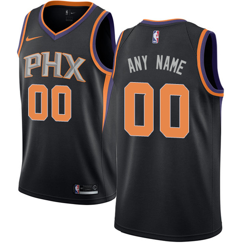 Men's Nike Suns Personalized Swingman Black NBA Statement Edition Jersey