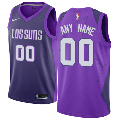 Men's Nike Suns Personalized Swingman Purple NBA City Edition Jersey