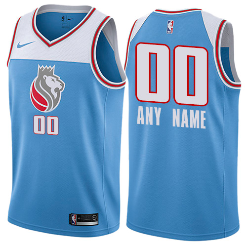 Men's Nike Kings Personalized Swingman Blue NBA City Edition Jersey - Click Image to Close