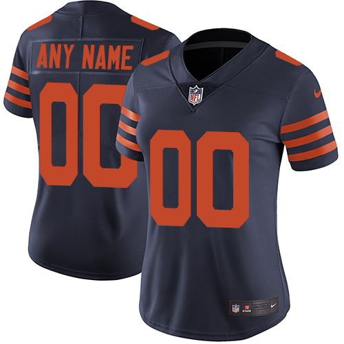 Nike Chicago Bears Customized Navy Blue Alternate Stitched Vapor Untouchable Limited Women's NFL Jersey - Click Image to Close