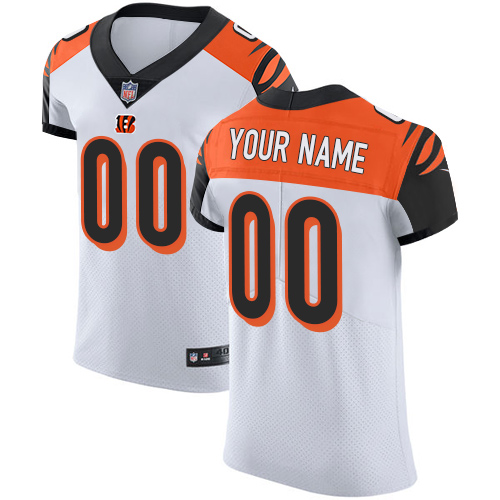 Nike Cincinnati Bengals Customized White Stitched Vapor Untouchable Elite Men's NFL Jersey