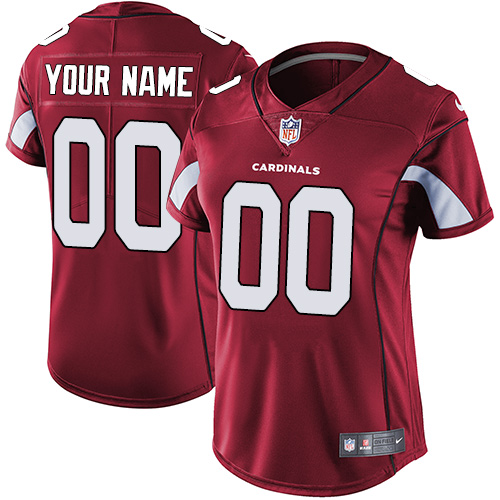 Nike Arizona Cardinals Customized Red Team Color Stitched Vapor Untouchable Limited Women's NFL Jersey