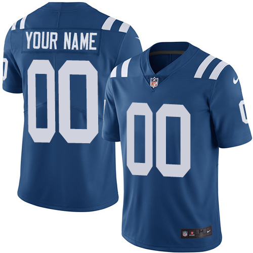 Nike Indianapolis Colts Customized Royal Blue Team Color Stitched Vapor Untouchable Limited Men's NFL Jersey - Click Image to Close