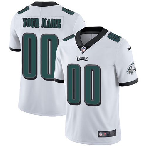 Nike Philadelphia Eagles Customized White Stitched Vapor Untouchable Limited Youth NFL Jersey