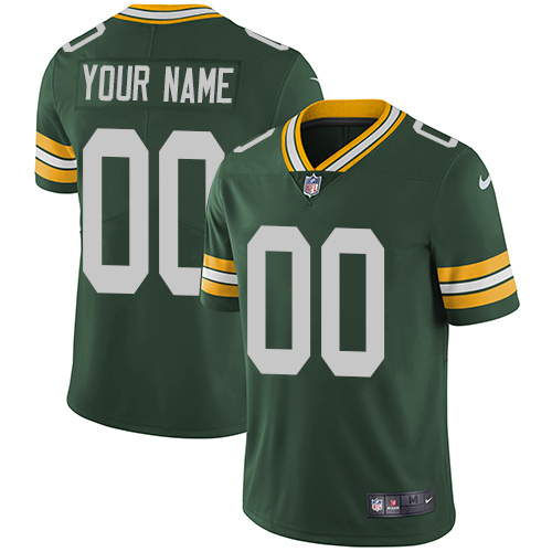 Nike Green Bay Packers Customized Green Team Color Stitched Vapor Untouchable Limited Men's NFL Jersey - Click Image to Close