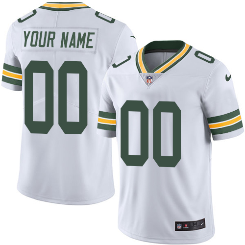 Nike Green Bay Packers Customized White Stitched Vapor Untouchable Limited Men's NFL Jersey