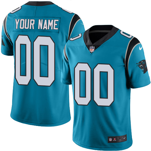 Nike Carolina Panthers Customized Blue Alternate Stitched Vapor Untouchable Limited Men's NFL Jersey - Click Image to Close