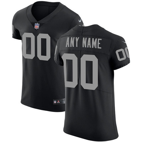 Nike Oakland Raiders Customized Black Team Color Stitched Vapor Untouchable Elite Men's NFL Jersey