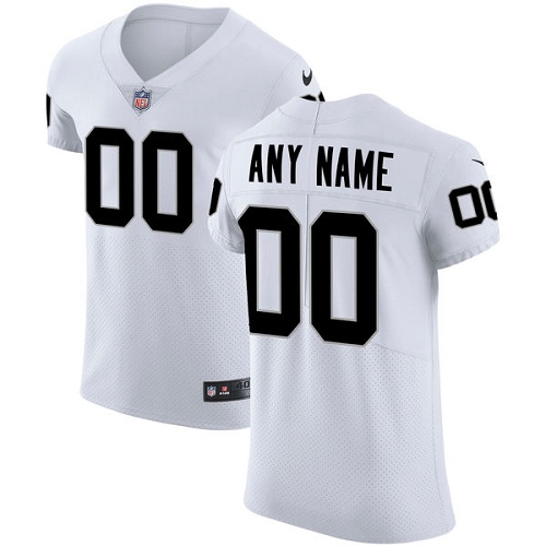 Nike Oakland Raiders Customized White Stitched Vapor Untouchable Elite Men's NFL Jersey