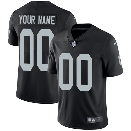 Nike Oakland Raiders Customized Black Team Color Stitched Vapor Untouchable Limited Youth NFL Jersey