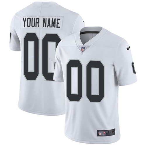 Nike Oakland Raiders Customized White Stitched Vapor Untouchable Limited Youth NFL Jersey