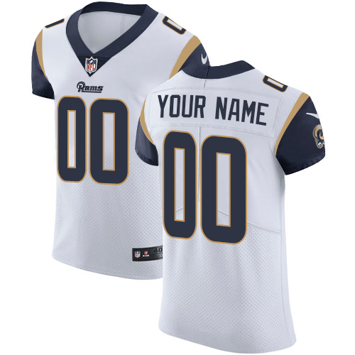 Nike Los Angeles Rams Customized White Stitched Vapor Untouchable Elite Men's NFL Jersey - Click Image to Close